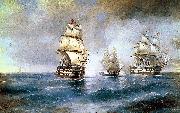 Ivan Aivazovsky Two Turkish Ships France oil painting artist